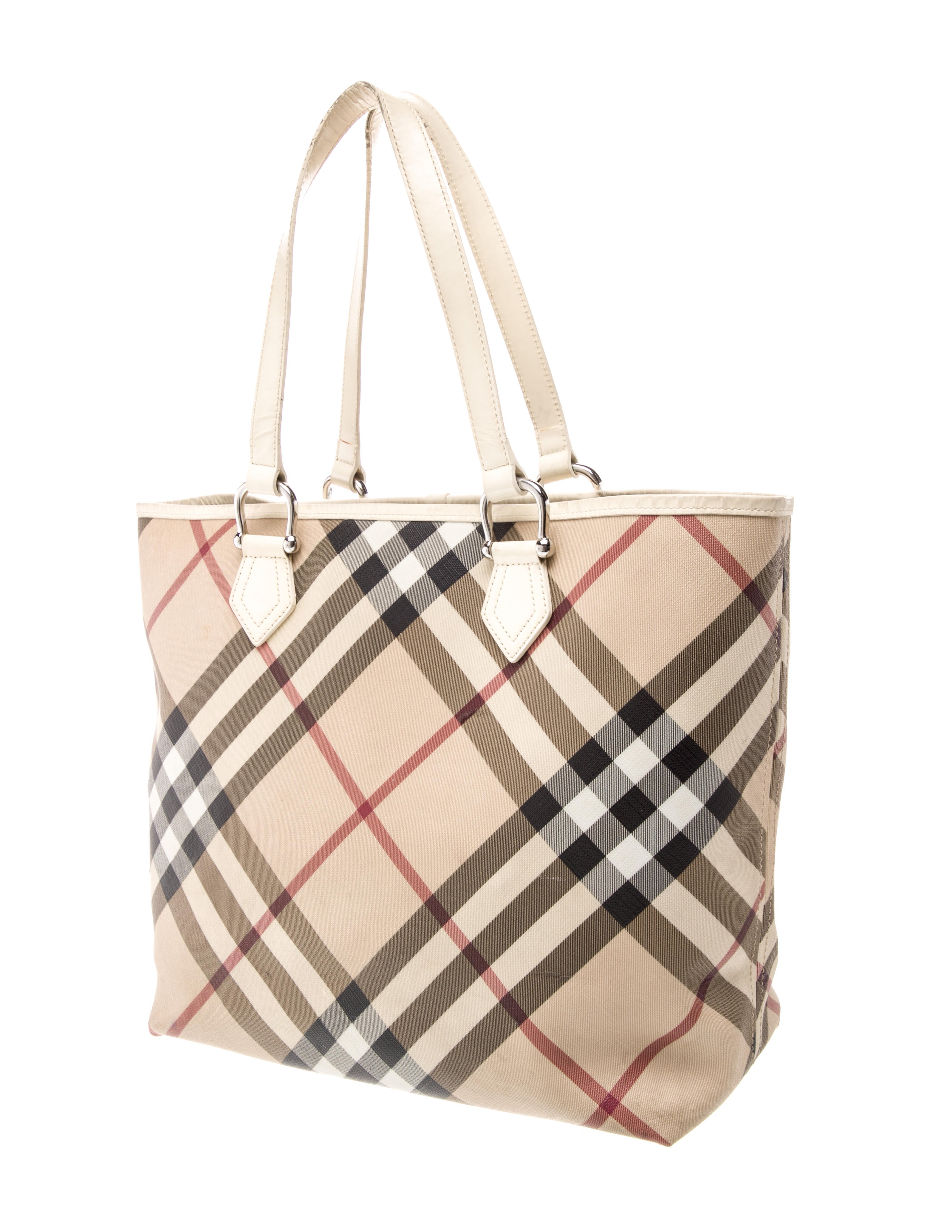 Burberry Super Nova Check Top Handle Bag